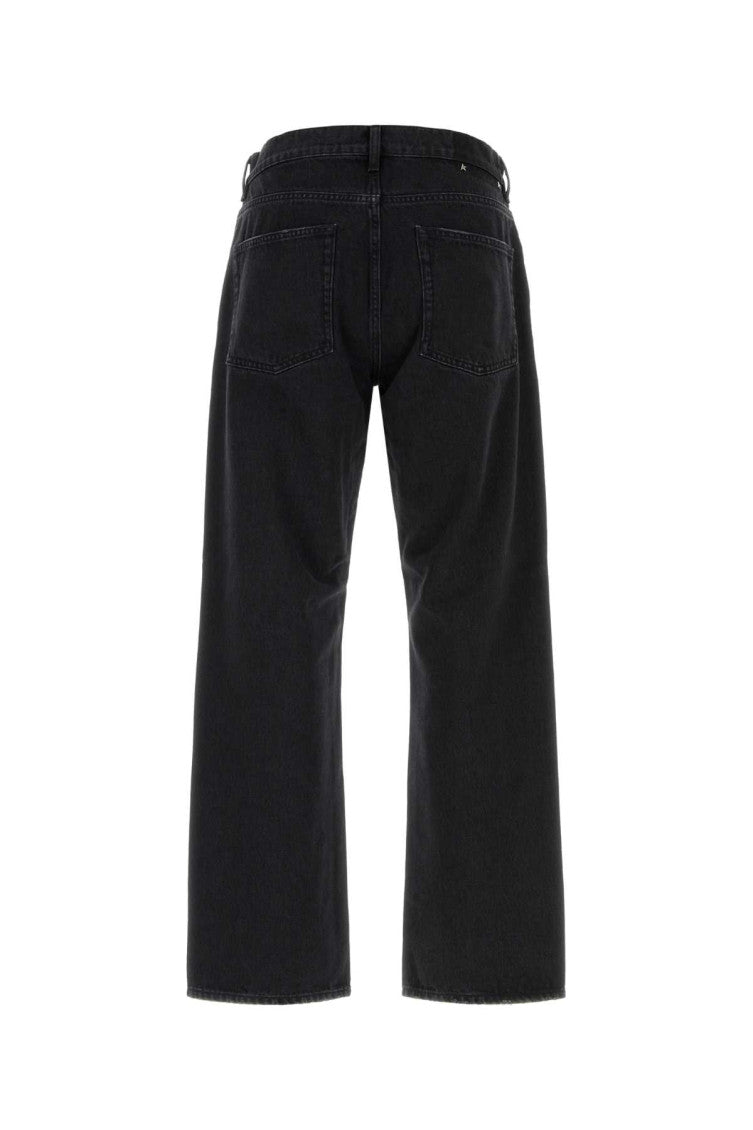 Black Straight Mid Rise Jeans 2