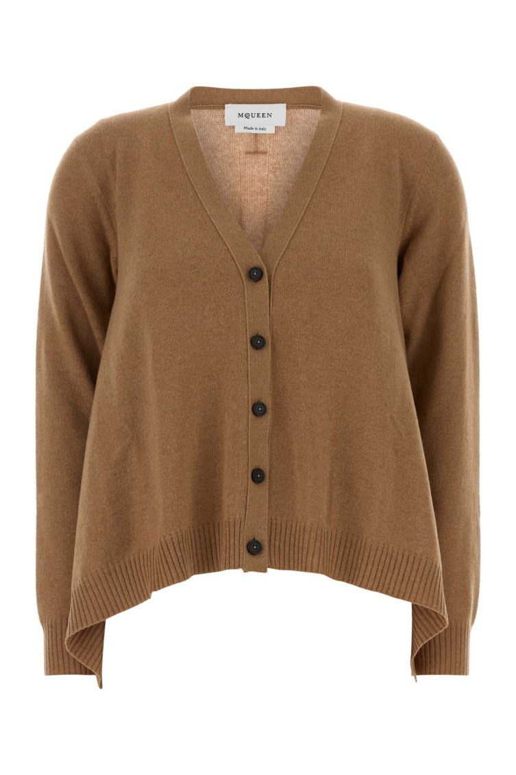 Light Brown V Neck Sweater 1
