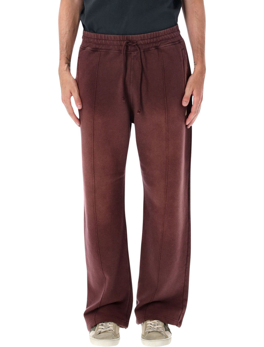 Red Relaxed Drawstring Joggers 1