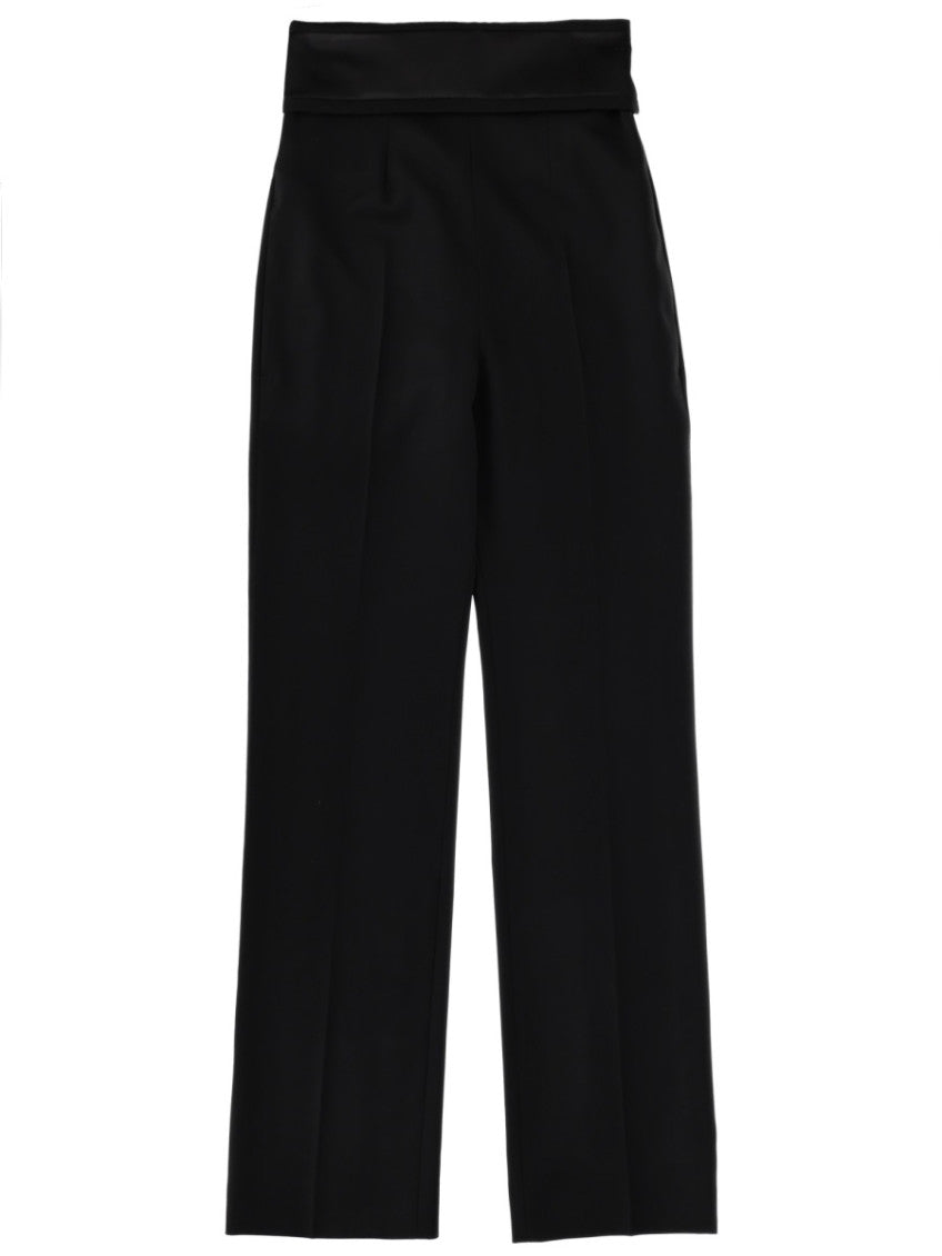 Black Tailored Pleated Pants 1