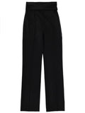Black Tailored Pleated Pants 1