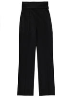 Black Tailored Pleated Pants 1