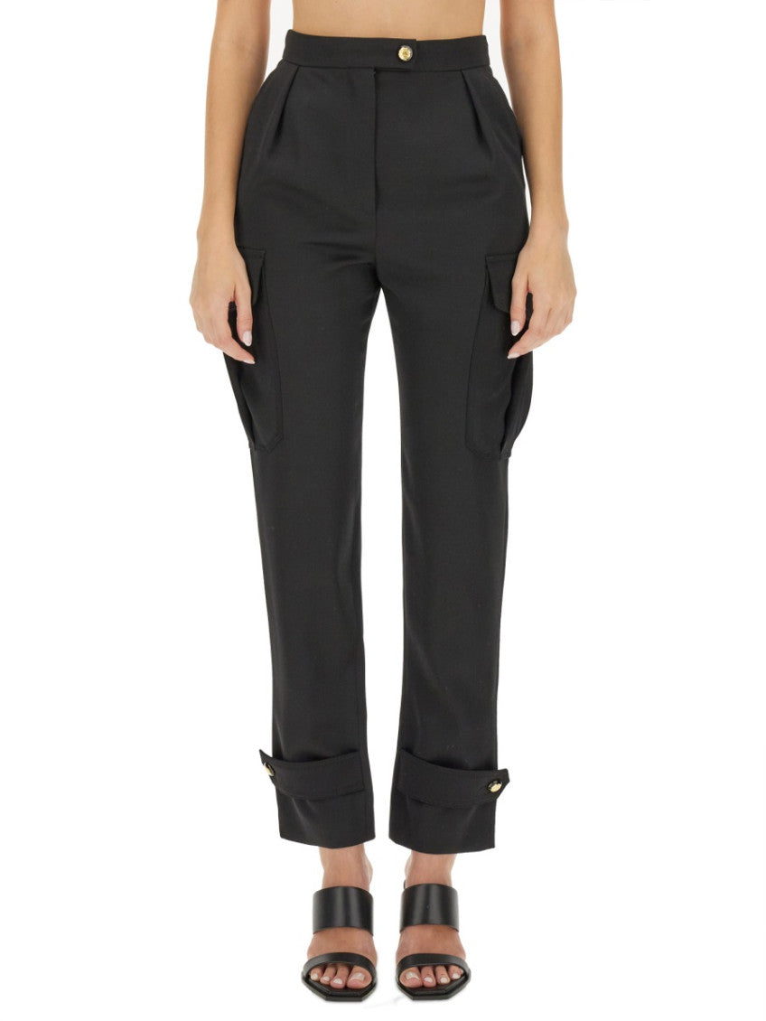 Black Regular Cargos Pants 1