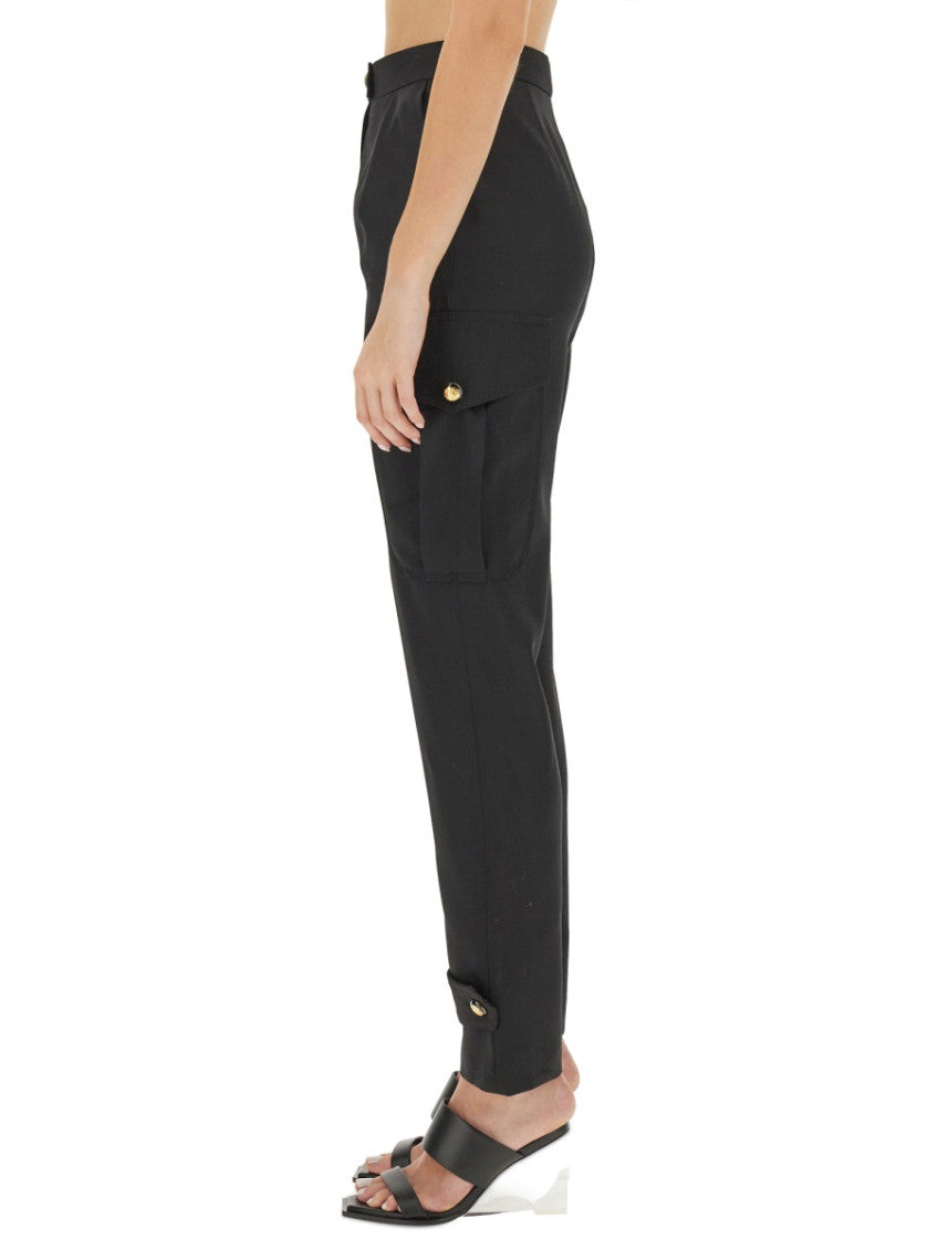 Black Regular Cargos Pants 4