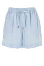 Light Blue Textured Shorts 1