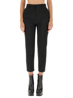 Black Slim Flat Front Pants 1