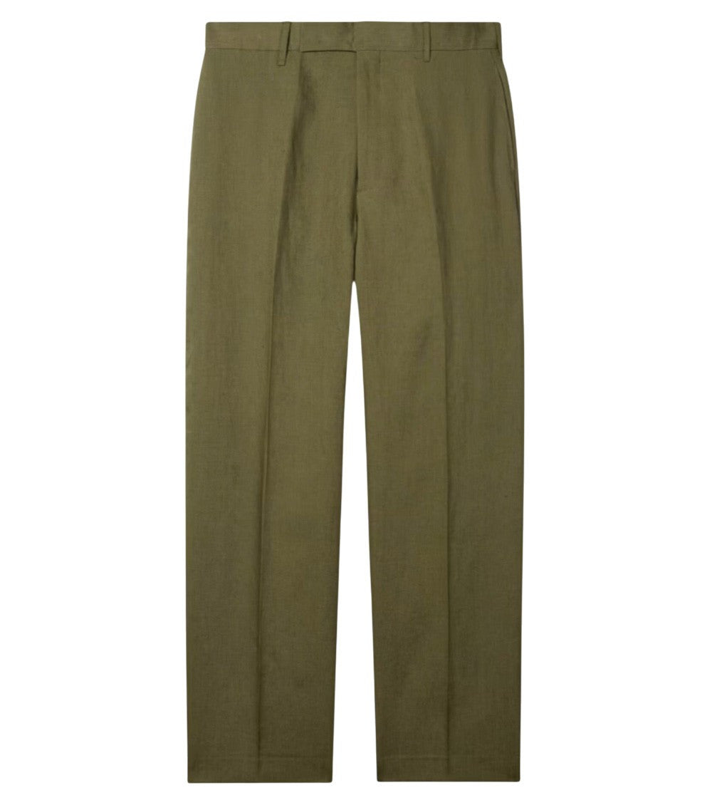 Green Tailored Pleated Pants 1