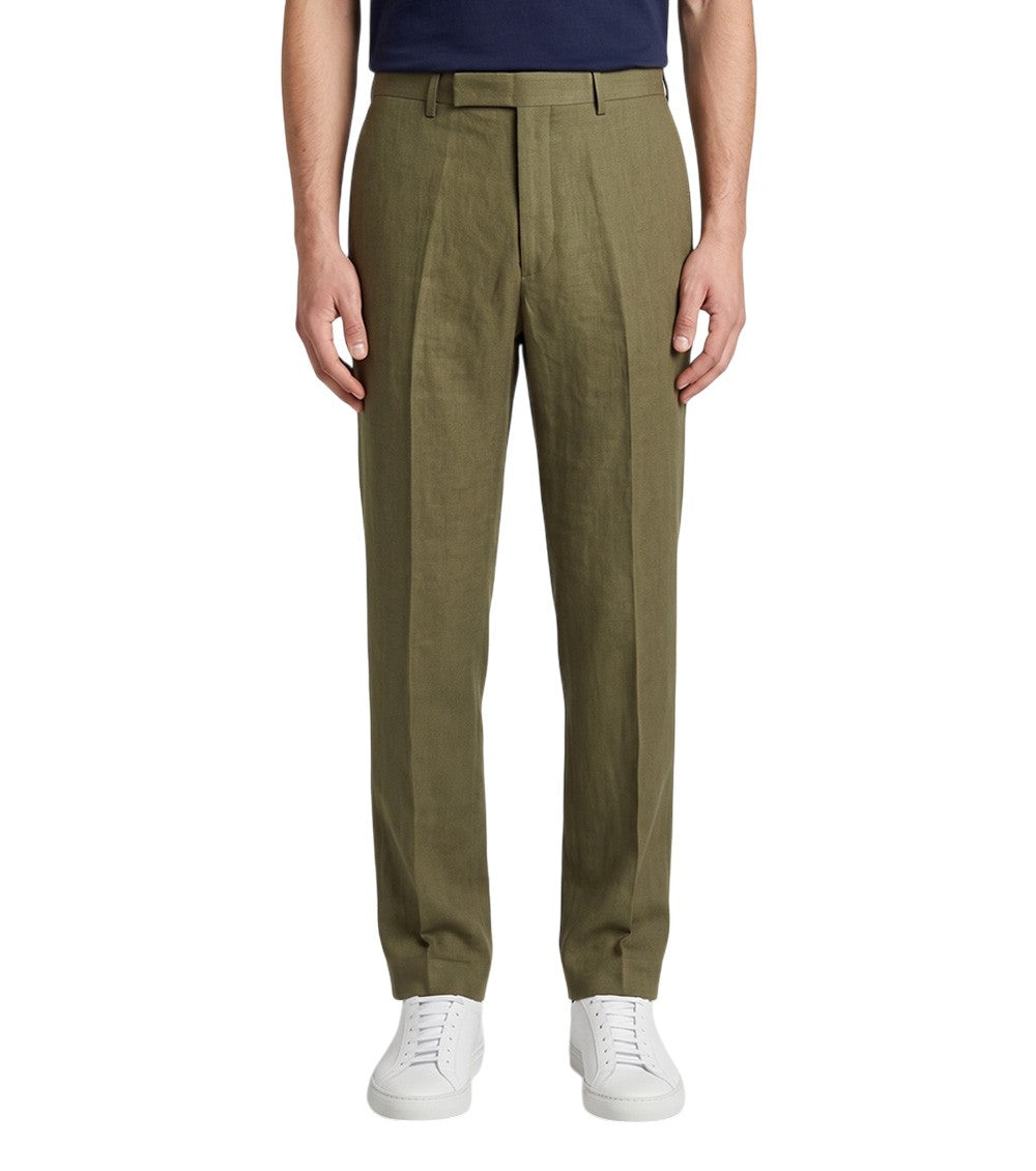 Green Tailored Pleated Pants 2