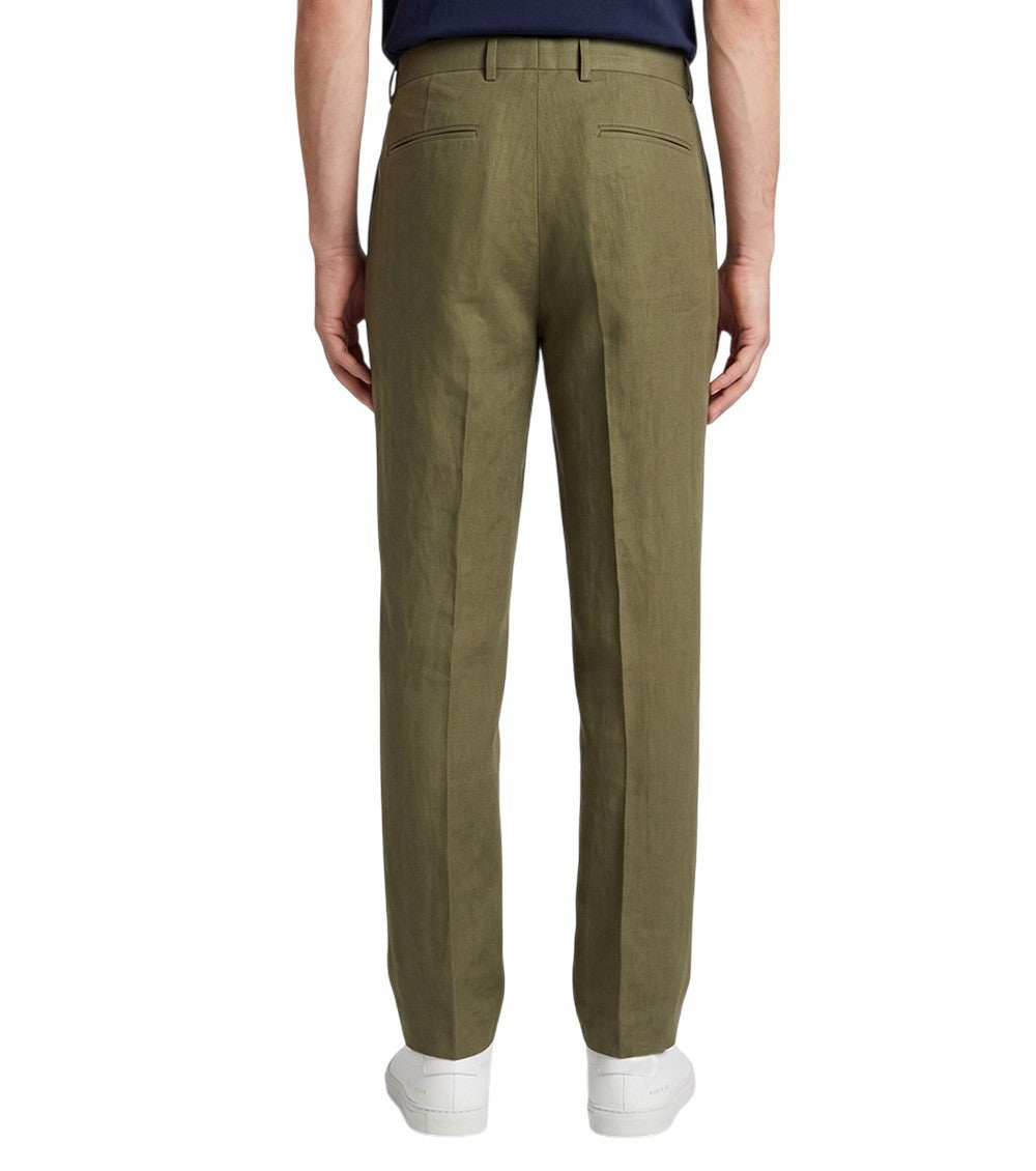 Green Tailored Pleated Pants 3