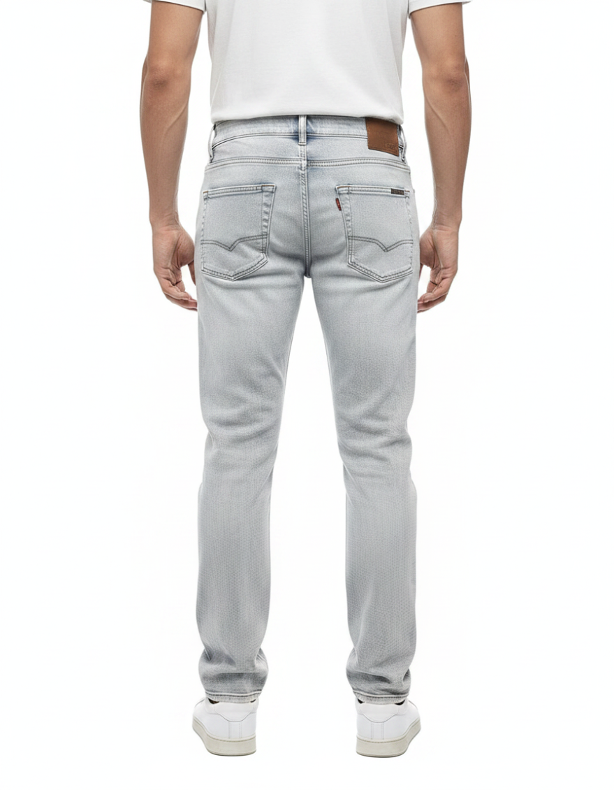 Light Blue Straight Jeans 2
