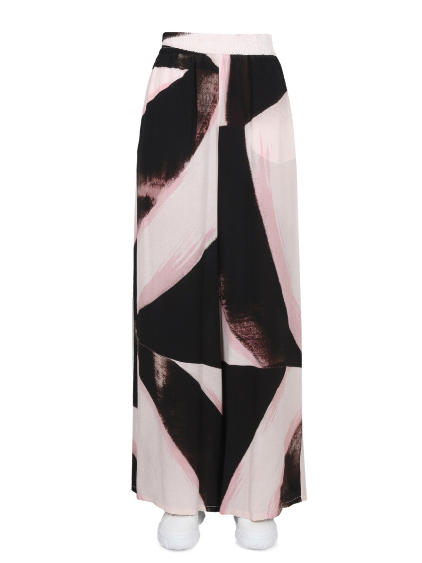 Multicolor Loose Flat Front Pants 1
