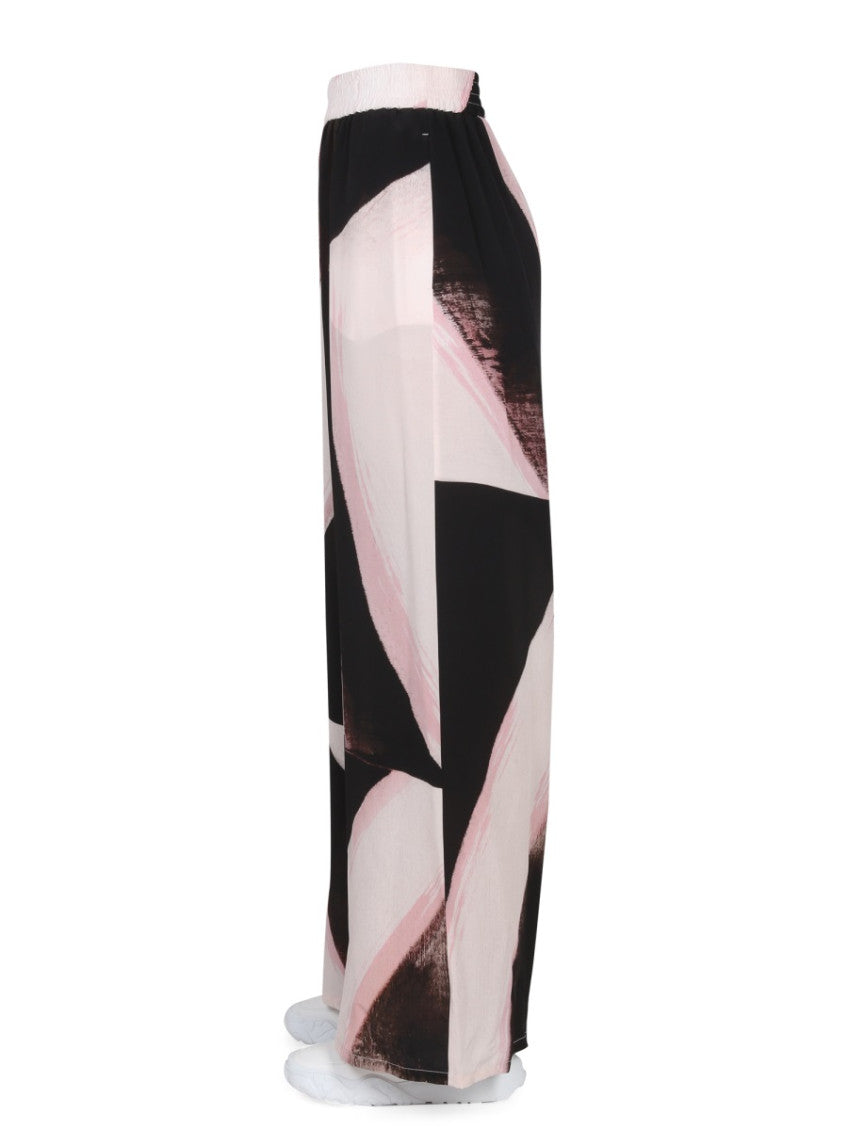 Multicolor Loose Flat Front Pants 3