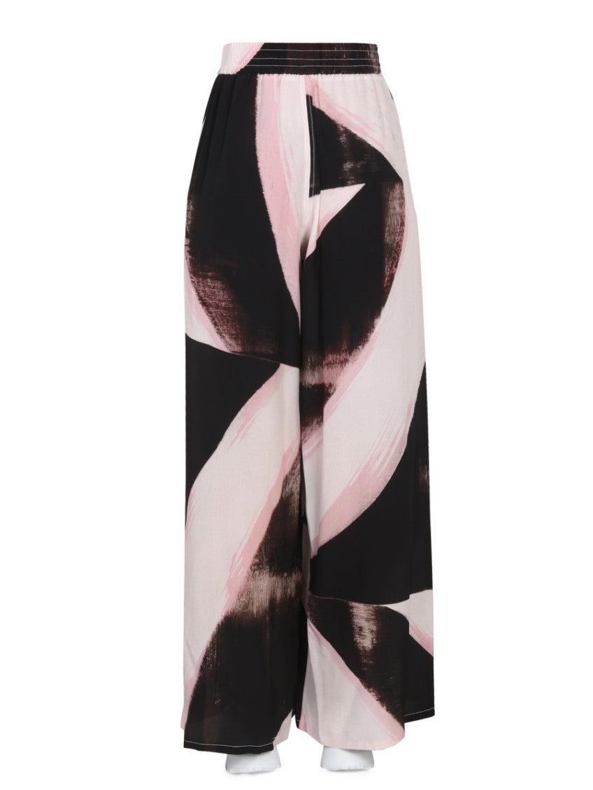 Multicolor Loose Flat Front Pants 4