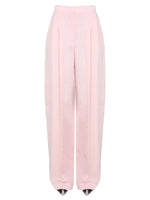 Pink Relaxed Pleated Pants 1