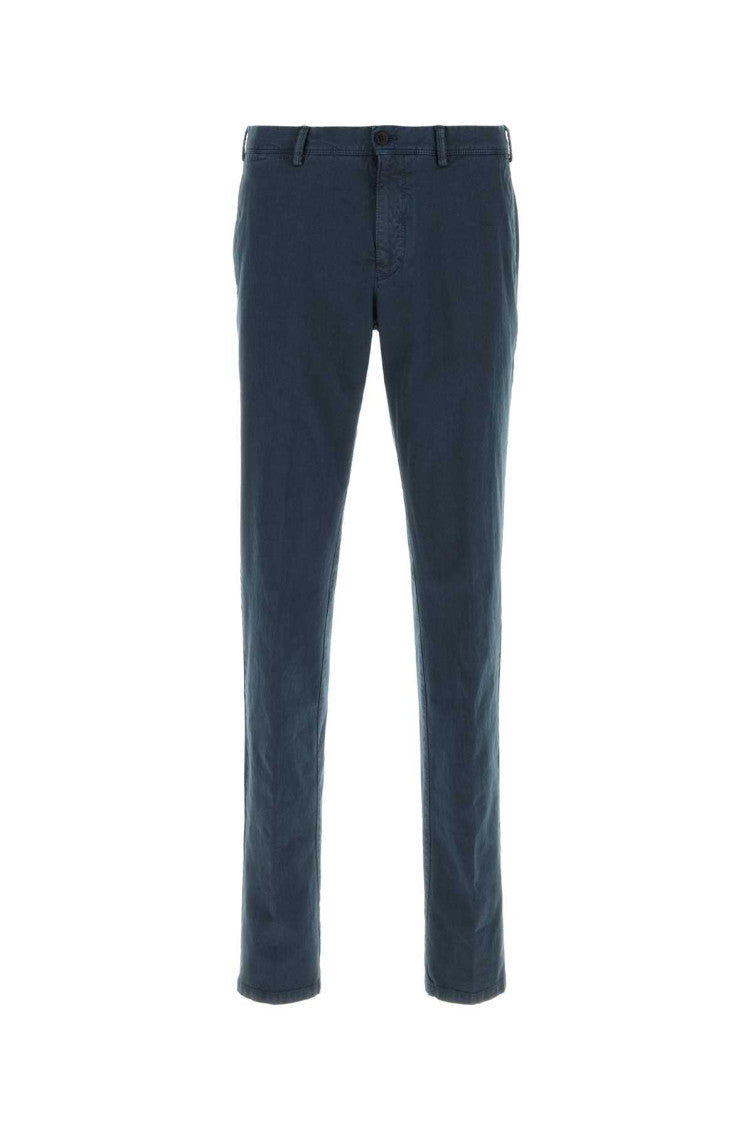 Navy Blue Flat Front Pants 1