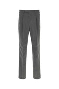 Grey Tailored Pleated Pants 1