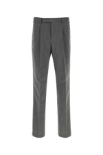 Grey Tailored Pleated Pants 1