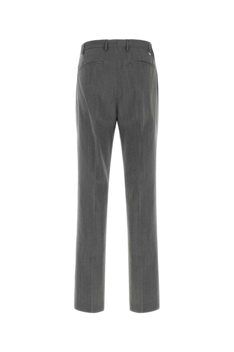Grey Tailored Pleated Pants 2