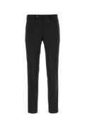 Black Slim Flat Front Pants 1