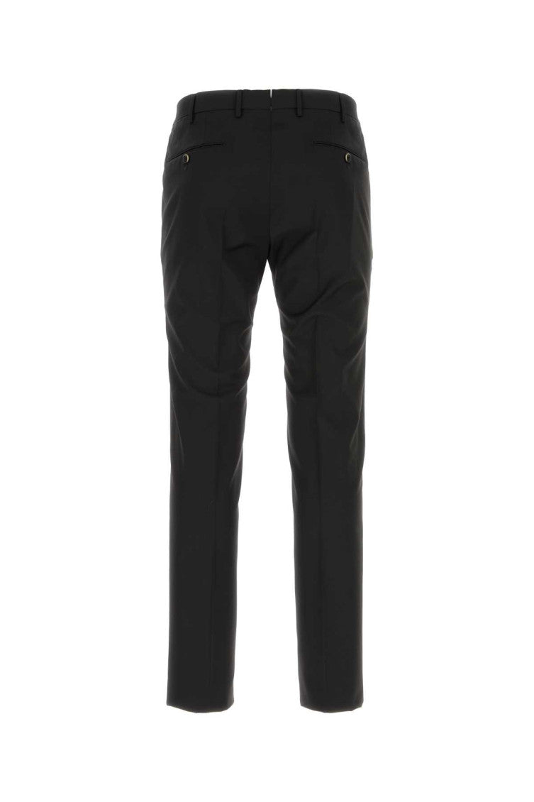 Black Slim Flat Front Pants 2