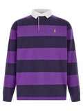 Purple Stripes Full Sleeves Polo 1