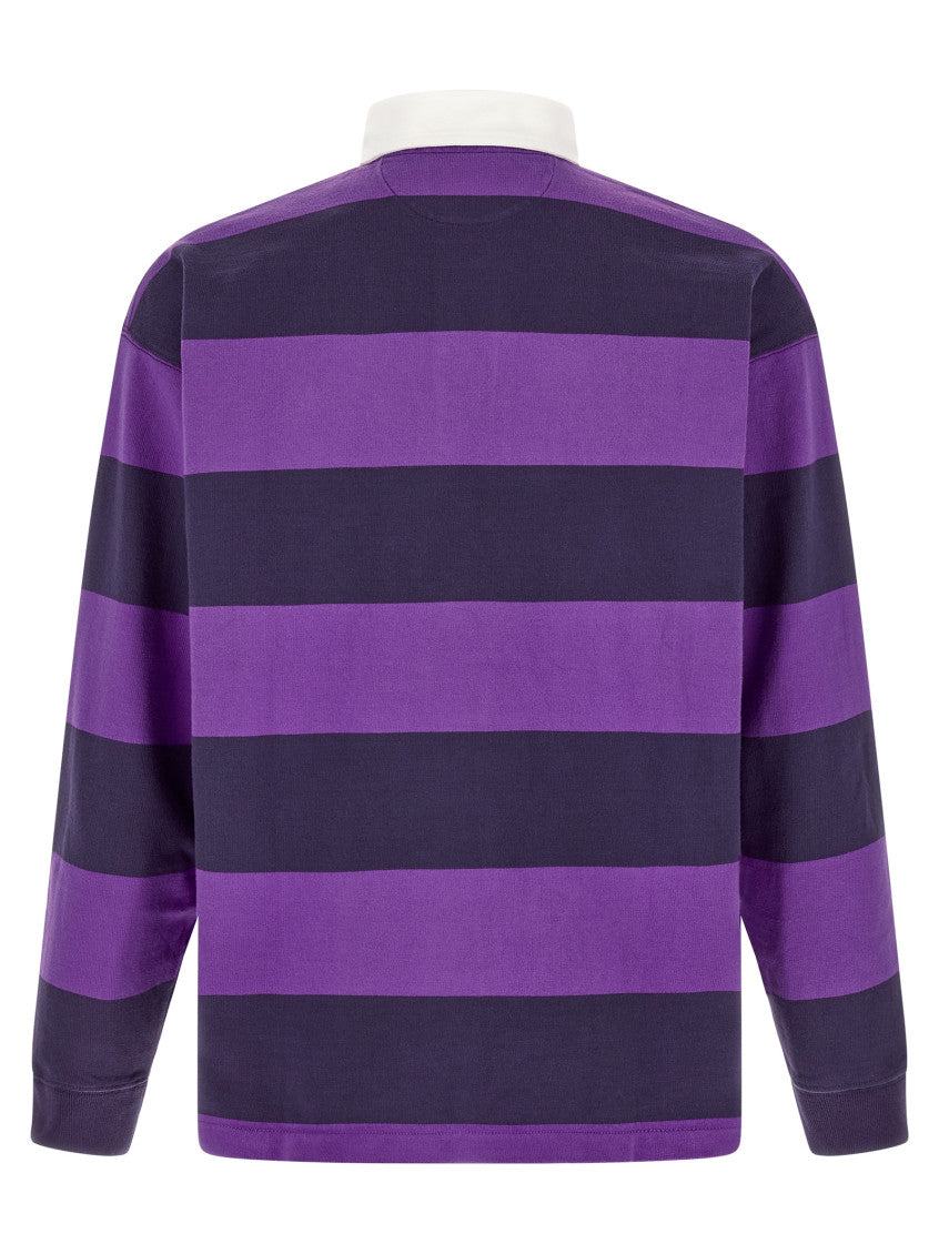 Purple Stripes Full Sleeves Polo 2
