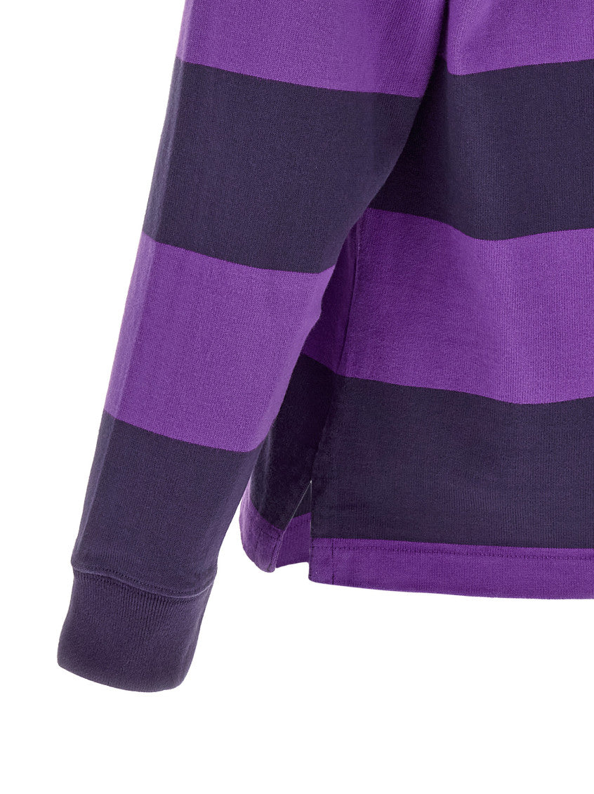 Purple Stripes Full Sleeves Polo 4
