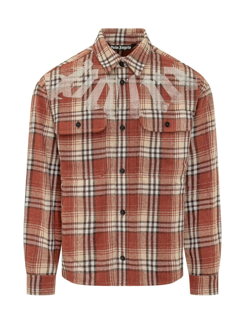 Orange Regular Check Shirt 1