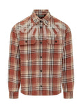 Orange Regular Check Shirt 1