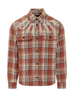 Orange Regular Check Shirt 1
