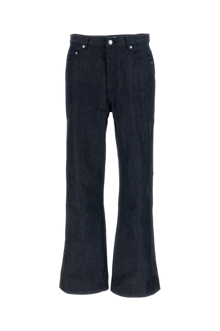 Dark Blue Flared Jeans 1