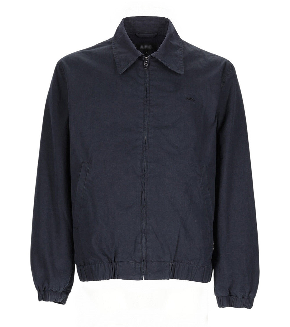 Navy Blue Shirt Collar Jacket 1