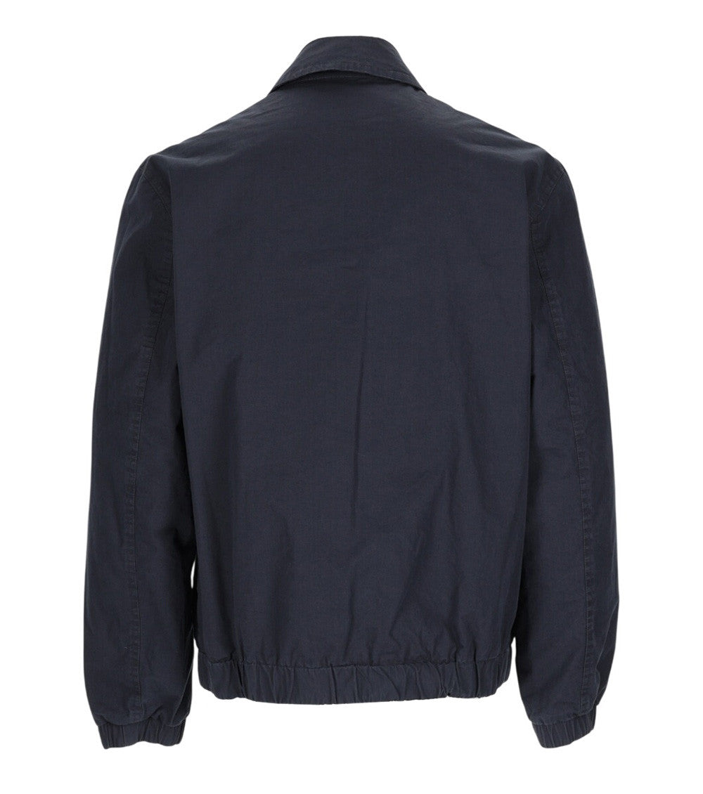 Navy Blue Shirt Collar Jacket 2