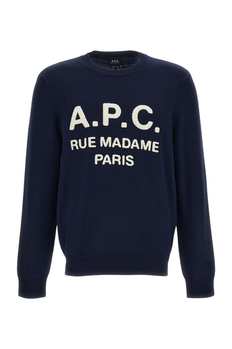 Navy Blue Logo Sweater 1