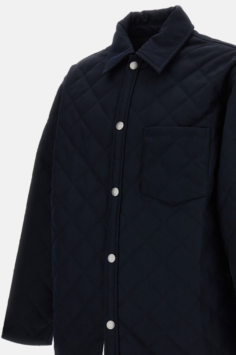 Dark Blue Quilted Jacket 3