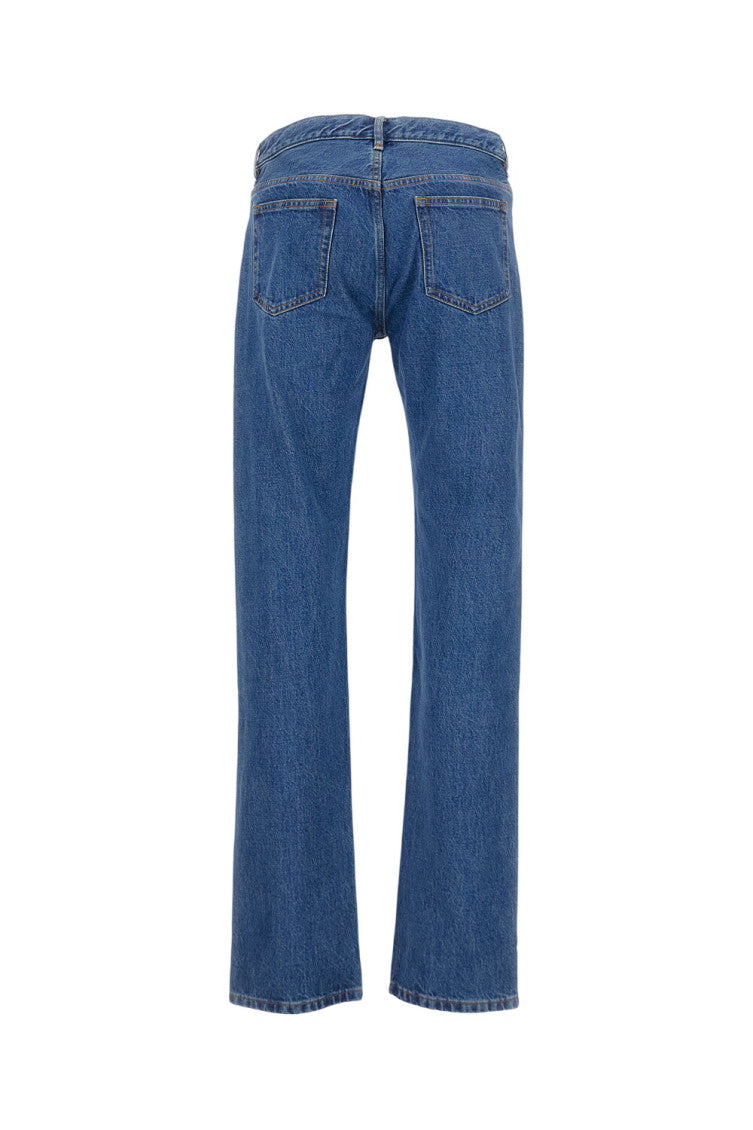 Blue Mid Rise Jeans 2