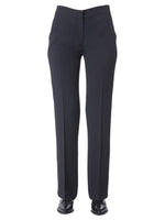 Black Straight Flat Front Pants 1