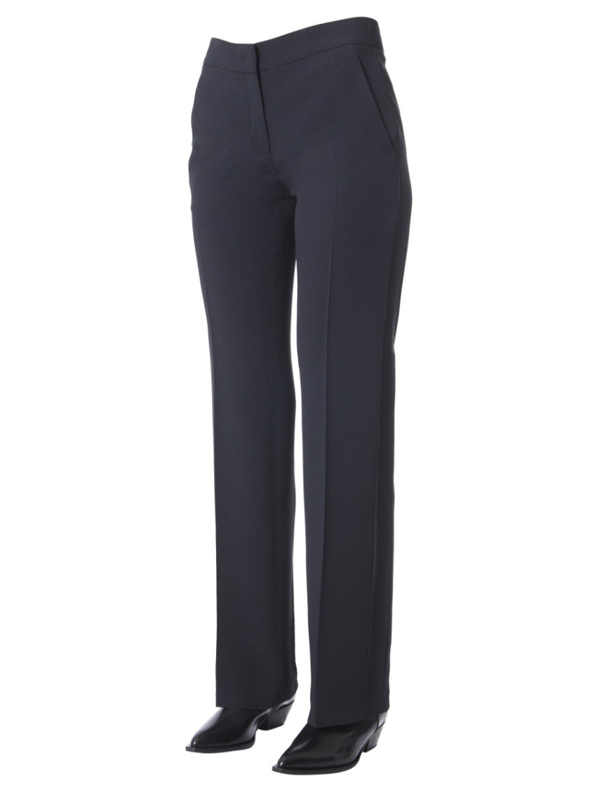 Black Straight Flat Front Pants 4