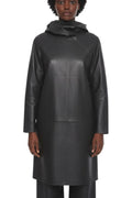 Black Solid Hood Jacket 1