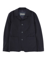 Navy Blue Shirt Collar Jacket 1