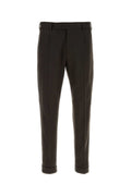 Dark Brown Tapered Pants 1