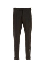 Dark Brown Tapered Pants 1