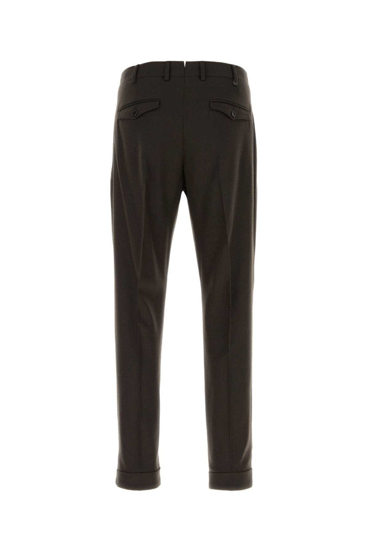 Dark Brown Tapered Pants 2