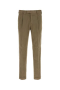Olive Tapered Pleated Pants 1