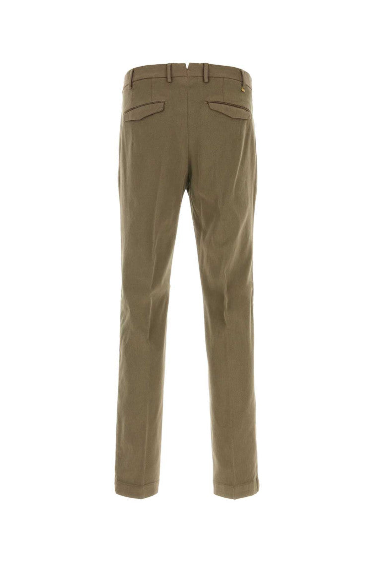 Olive Tapered Pleated Pants 2