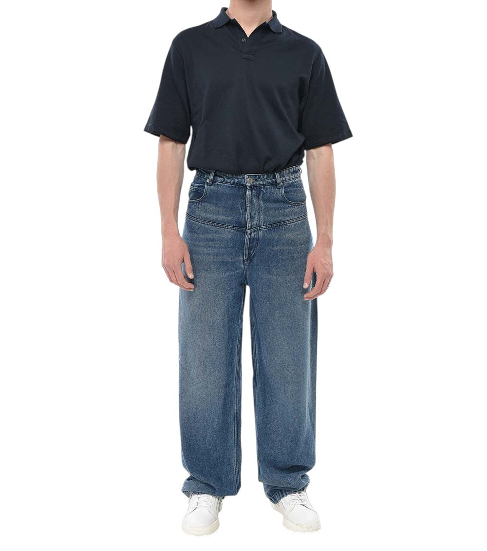 Blue High Rise Jeans 3