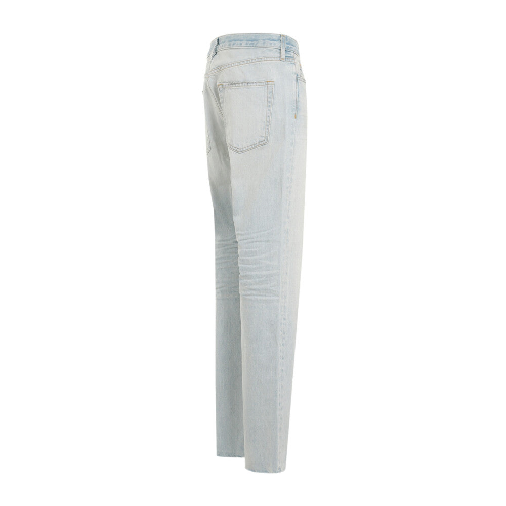 Light Indigo Mid Rise Jeans 2