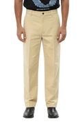 Beige Flat Front Pants 1