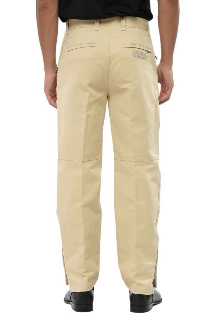 Beige Flat Front Pants 2