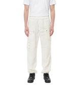 White Relaxed Cargo Pants 1